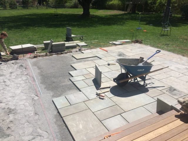 buestone patio installation